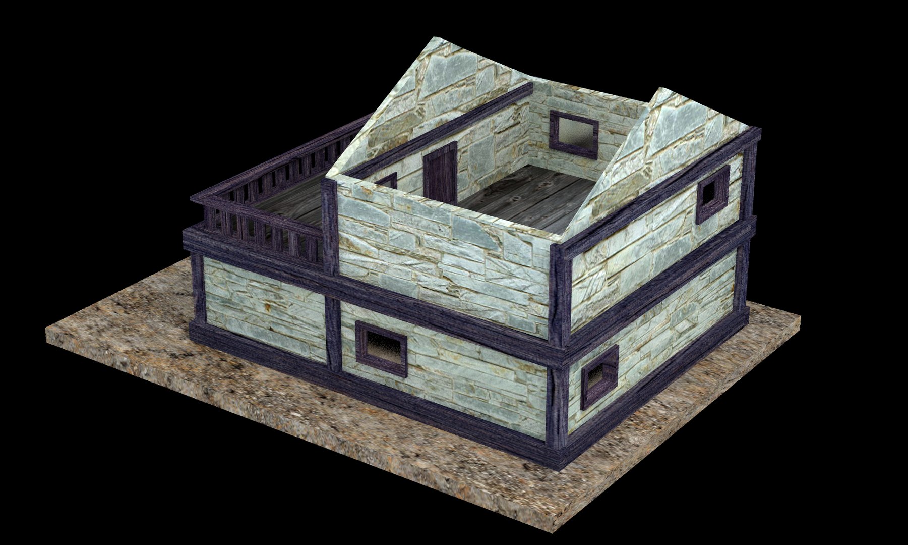 Stone House 3D Model - TurboSquid 1171597
