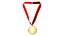 Gold Silver Bronze Medal With Ribbon
