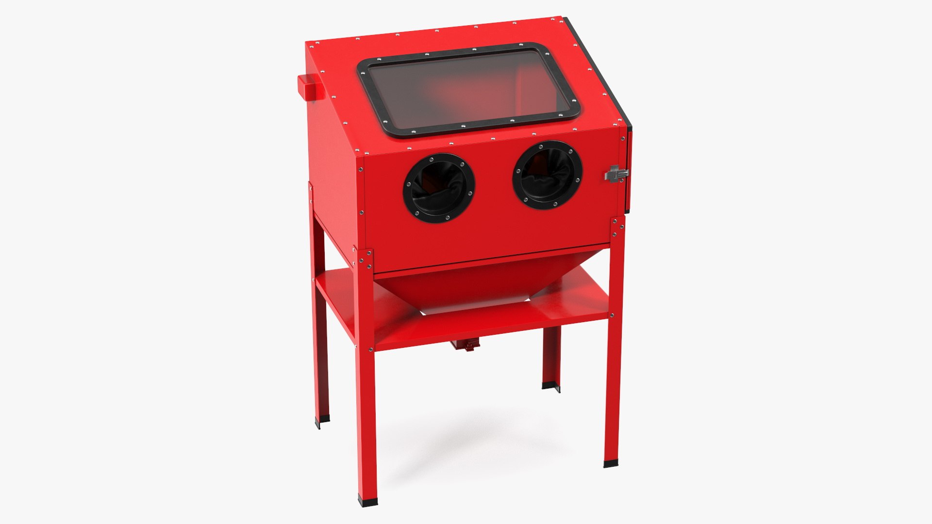 Sandblast Cabinet Red 3D model preview