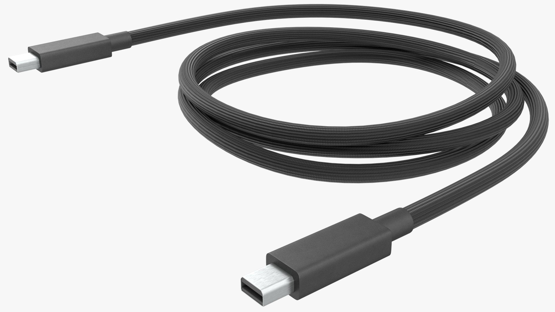 3D Apple Thunderbolt Cable Black TurboSquid 1912697