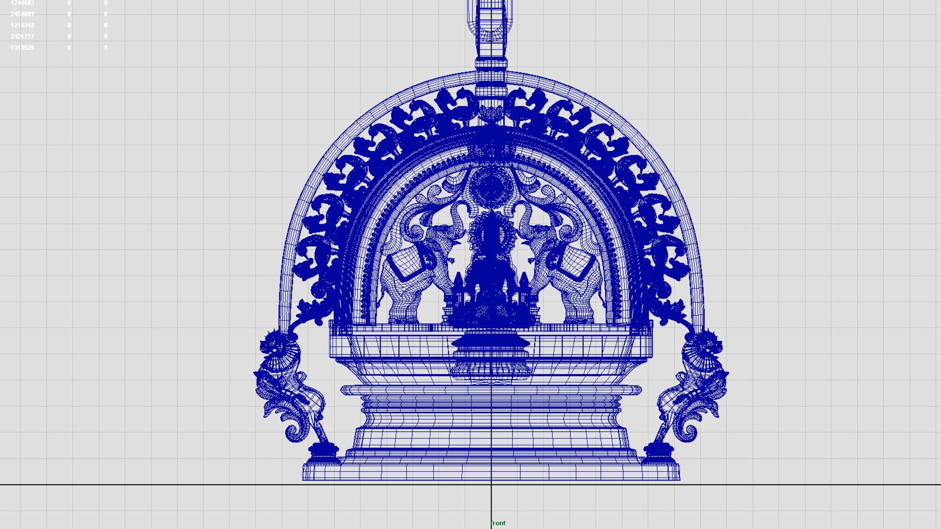 Oil Lamp Goddess Gajalakshmi Laxmi 3D Model TurboSquid 2005989