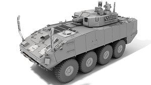 3D model Dragon 8x8 VCI with GUARDIAN turret