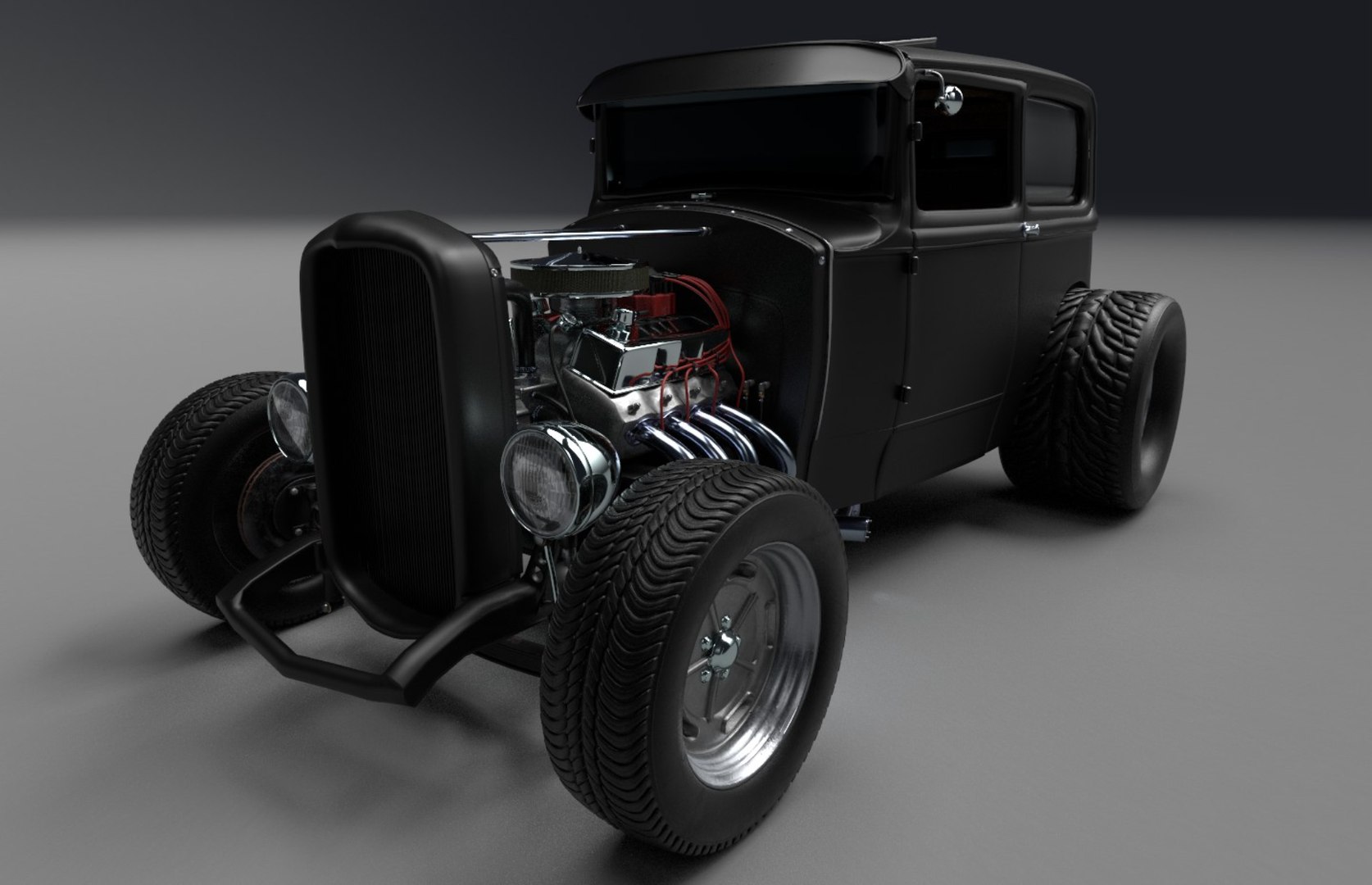 3D Street Hot Rod - TurboSquid 1911959