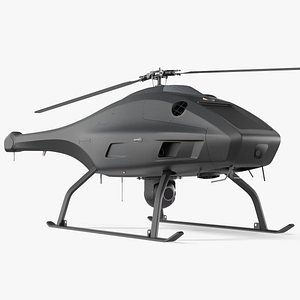 3D UAV Helicopter Rigged