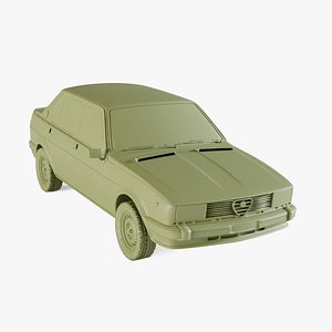 3D Alfa-Romeo Giulietta 1977 model