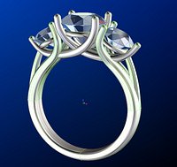 3 Stone Diamond Ring