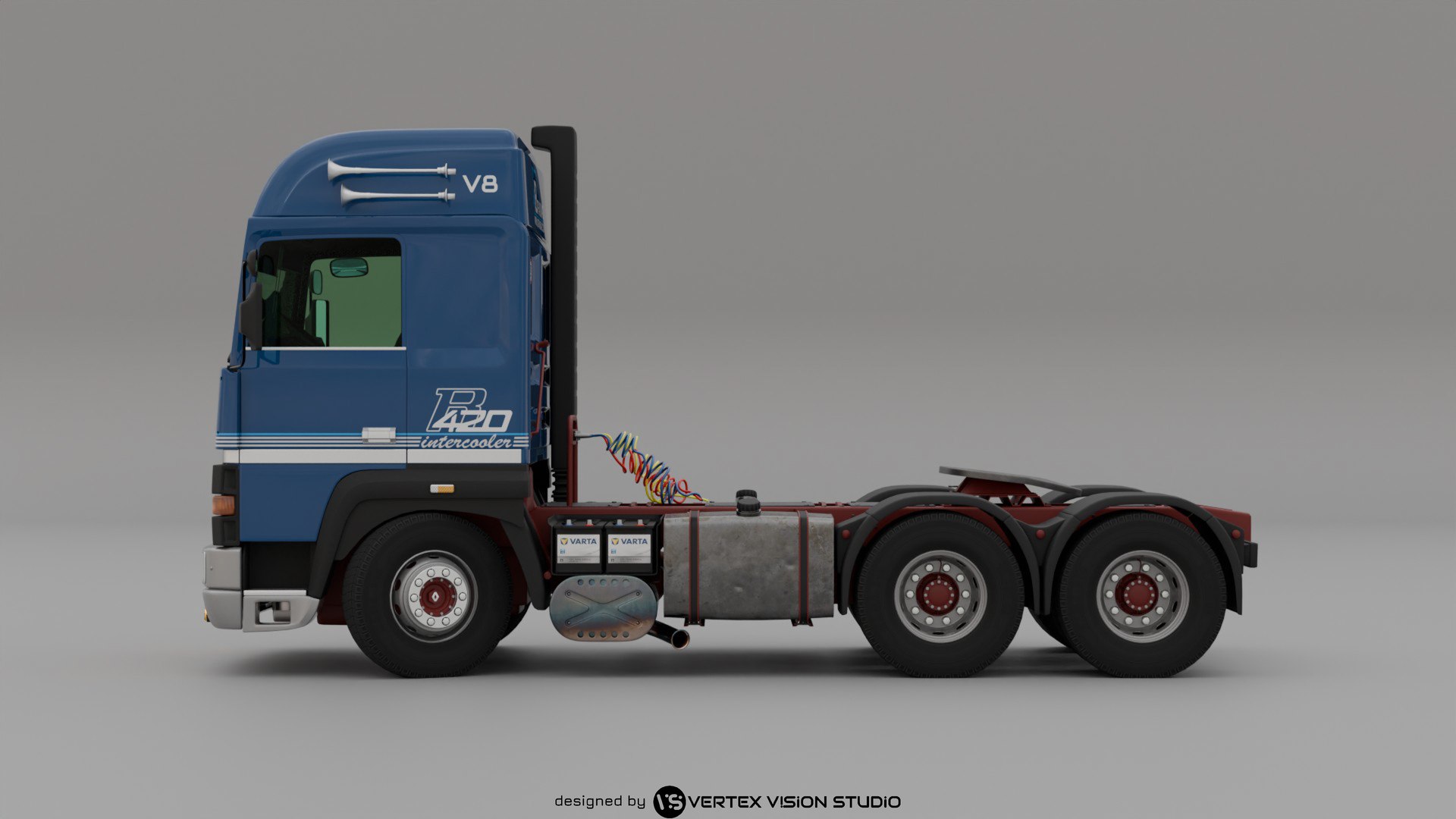RENAULT R420 6X4 V8 Turbo Intercooler 3D Model 3D Model - TurboSquid ...