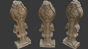 3D model Decorative Stone Urn Scan