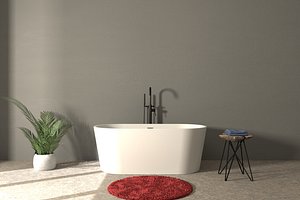 Modern and Minimalist Bathroom model