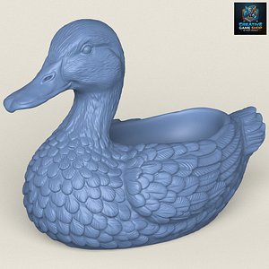 Duck Soap Holder Print Ready 3D Model 3D