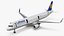 3D Lufthansa Airbus A321 with Interior and Doors model