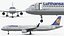 3D Lufthansa Airbus A321 with Interior and Doors model