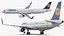 3D Lufthansa Airbus A321 with Interior and Doors model