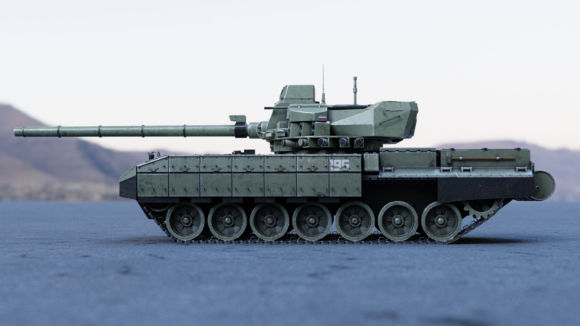T-95 Tank 3D Model - TurboSquid 1642418