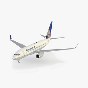 3ds max b 737-700 continental airlines
