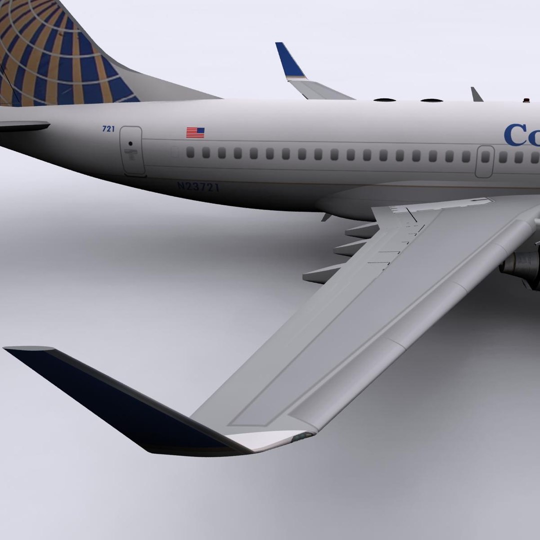 3ds Max B 737-700 Continental Airlines