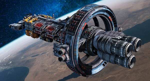 hauler scifi 3d model