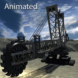 rheinbraun giant bucket excavator 3d 3ds