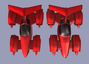 mini spaceship spacecraft 3D