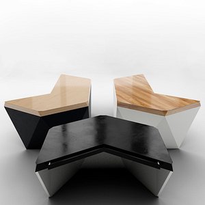 designer desks tables 3D model