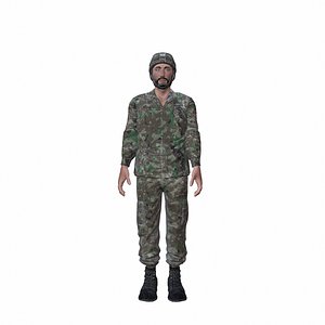 syrian soldier army 3d 3ds