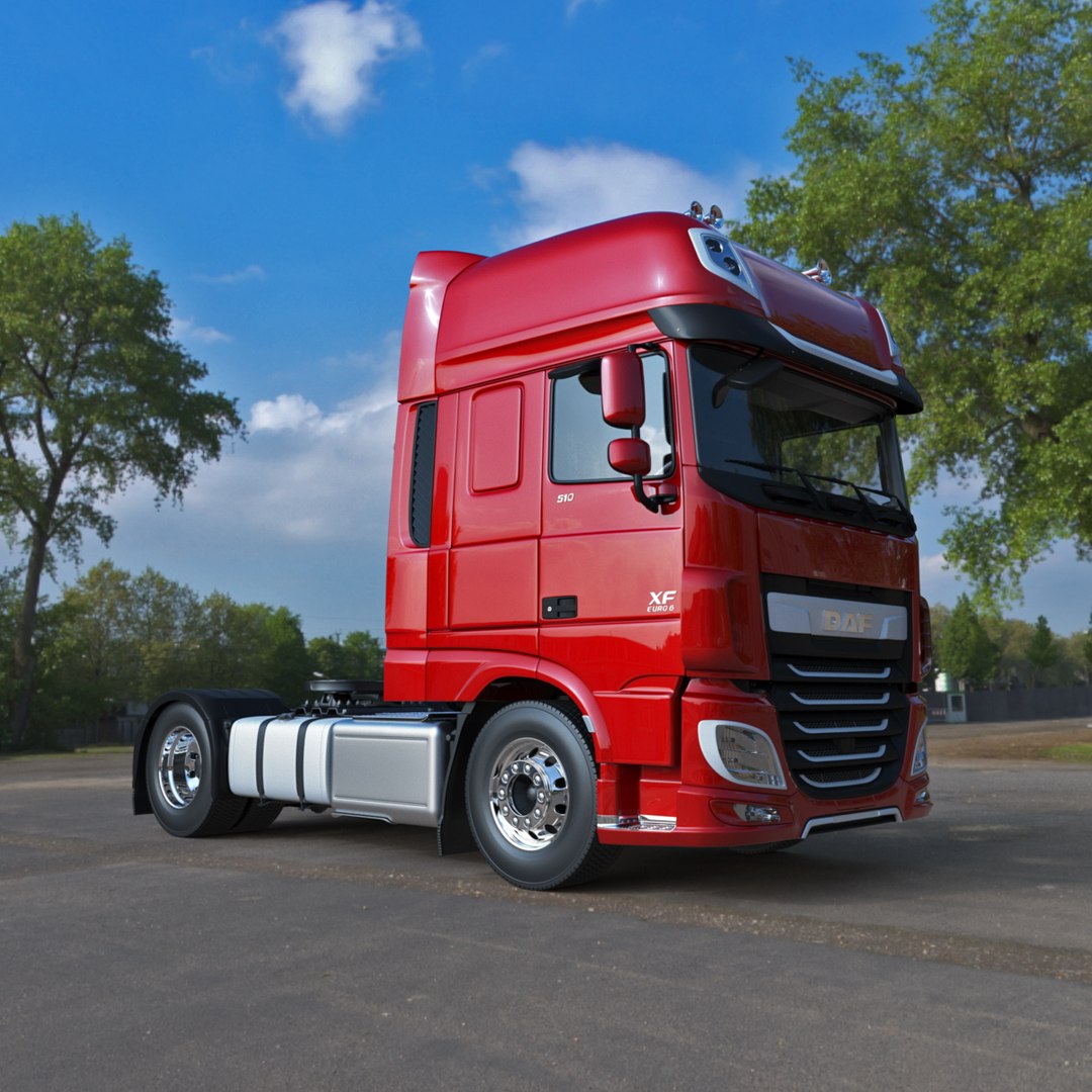 3D daf xf 2020 semi truck - TurboSquid 1453532
