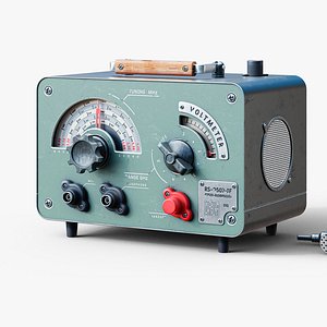 3D Vintage radio station