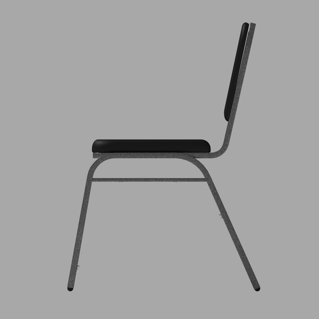 3d Model Of Generic Stacking Chair