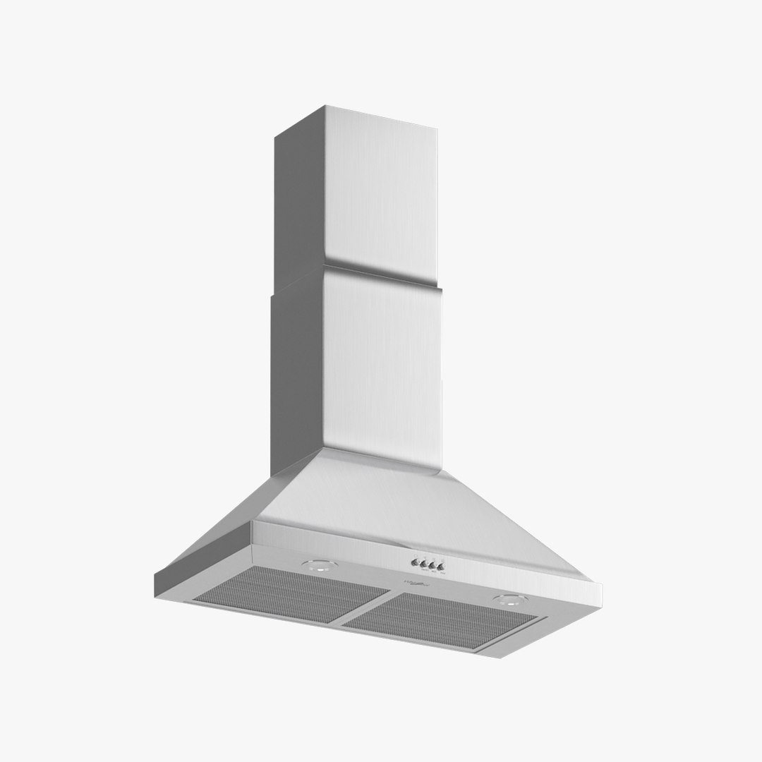 3D Whirlpool 36Inch Chimney Wall Mount Range Hood WVW73UC6LS model