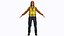 Female Construction Worker Character Model