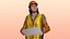 Female Construction Worker Character Model
