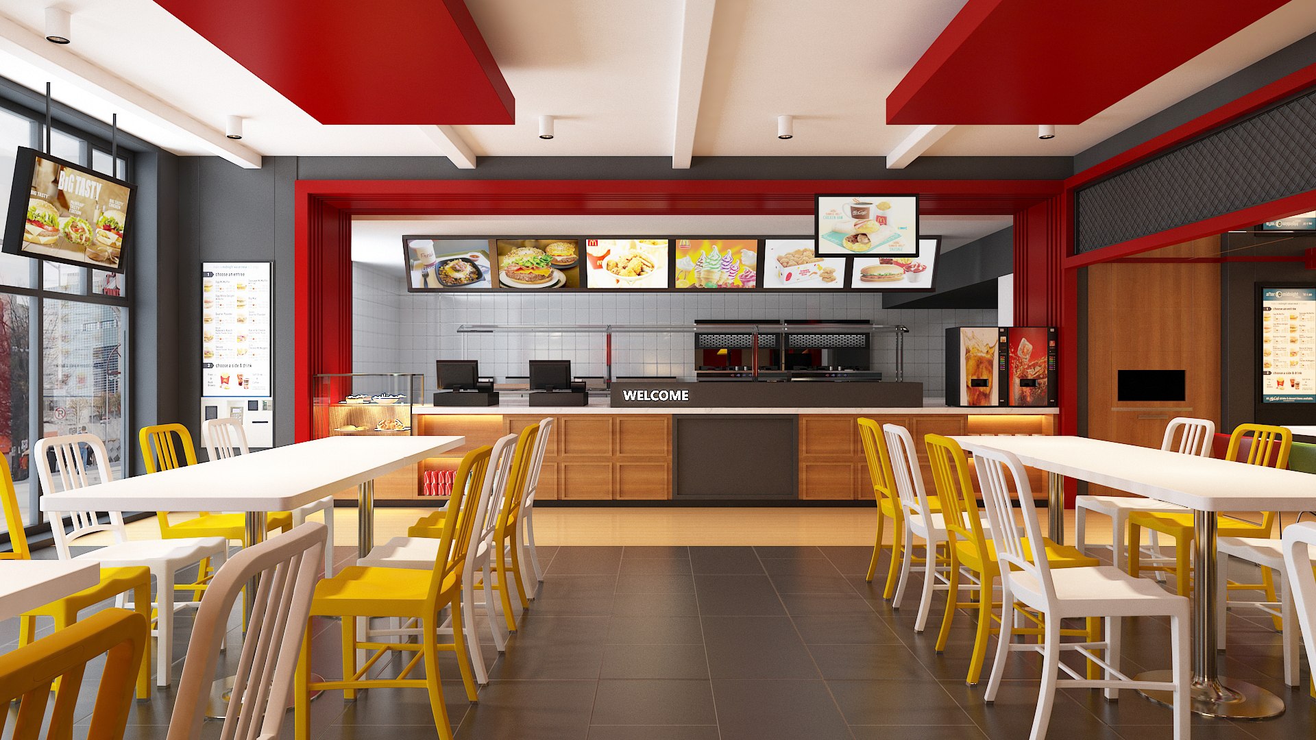 3D Fast Food Restaurant 04 model - TurboSquid 1911661