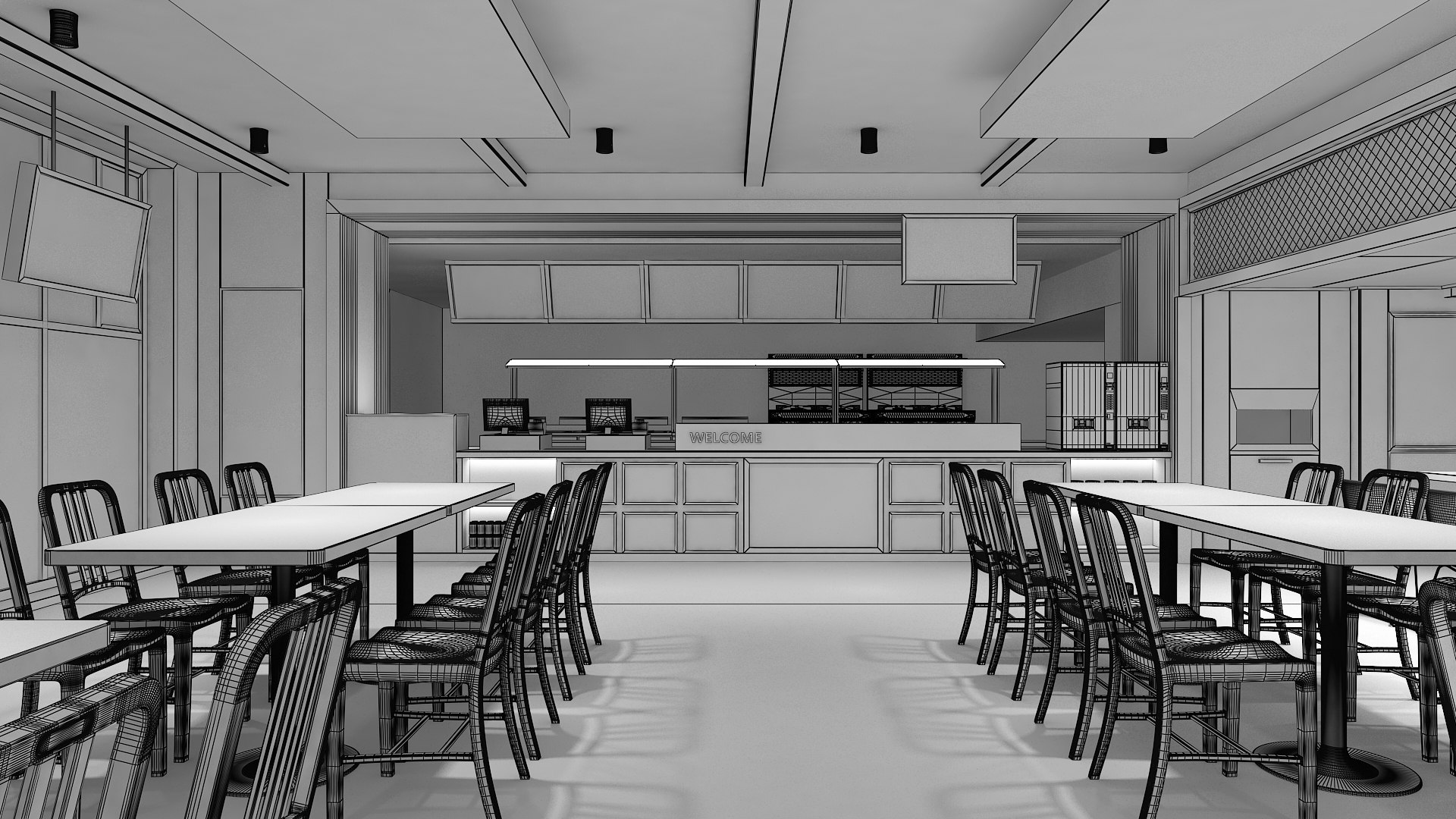 3D Fast Food Restaurant 04 Model - TurboSquid 1911661