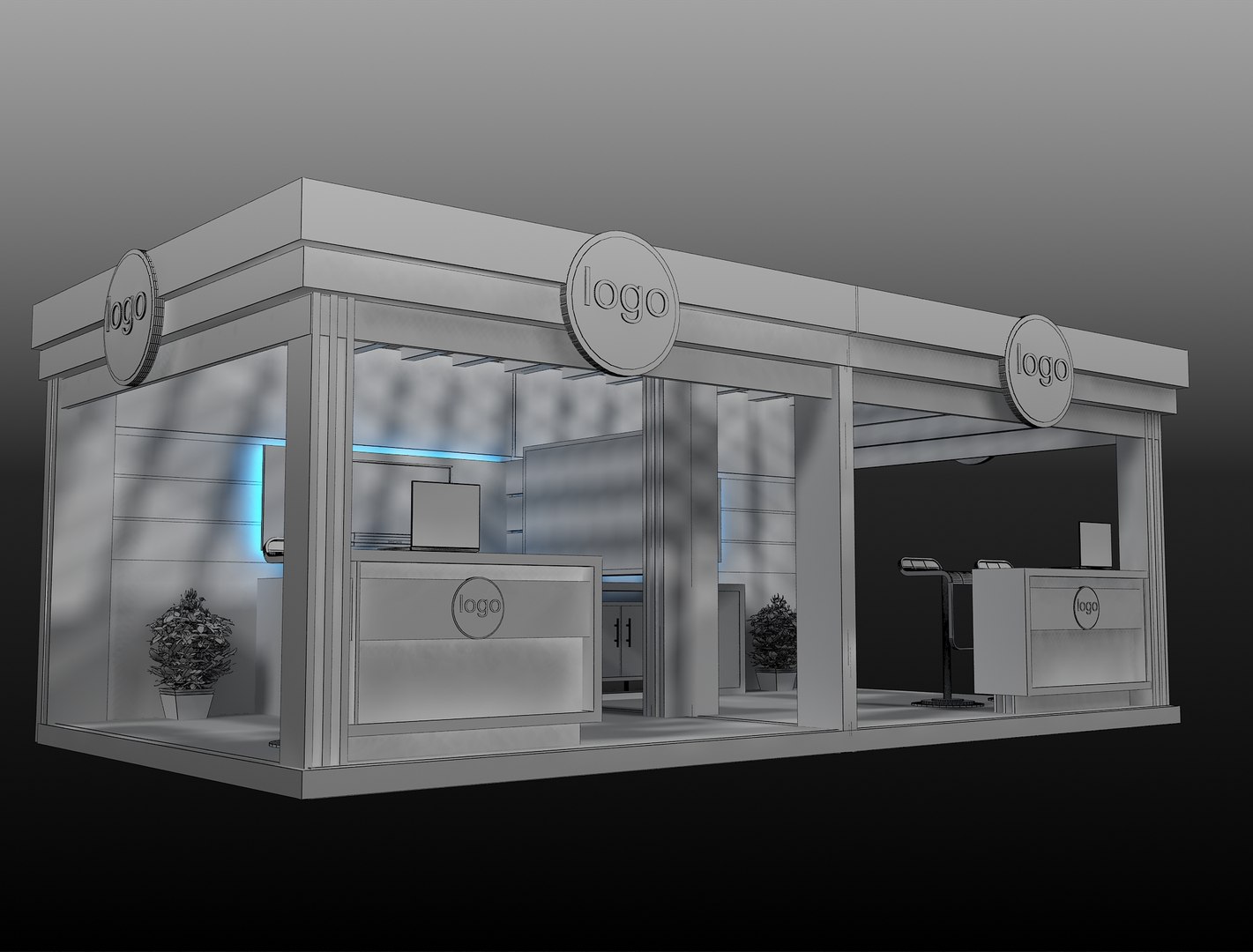 3D Booth Exhibition Stand x1 https://p.turbosquid.com/ts-thumb/Fi/GApBgM/Fr/3/jpg/1618683397/1920x1080/fit_q87/cf410134fa607d2c4db2b2bcb6474da4336d9d64/3.jpg