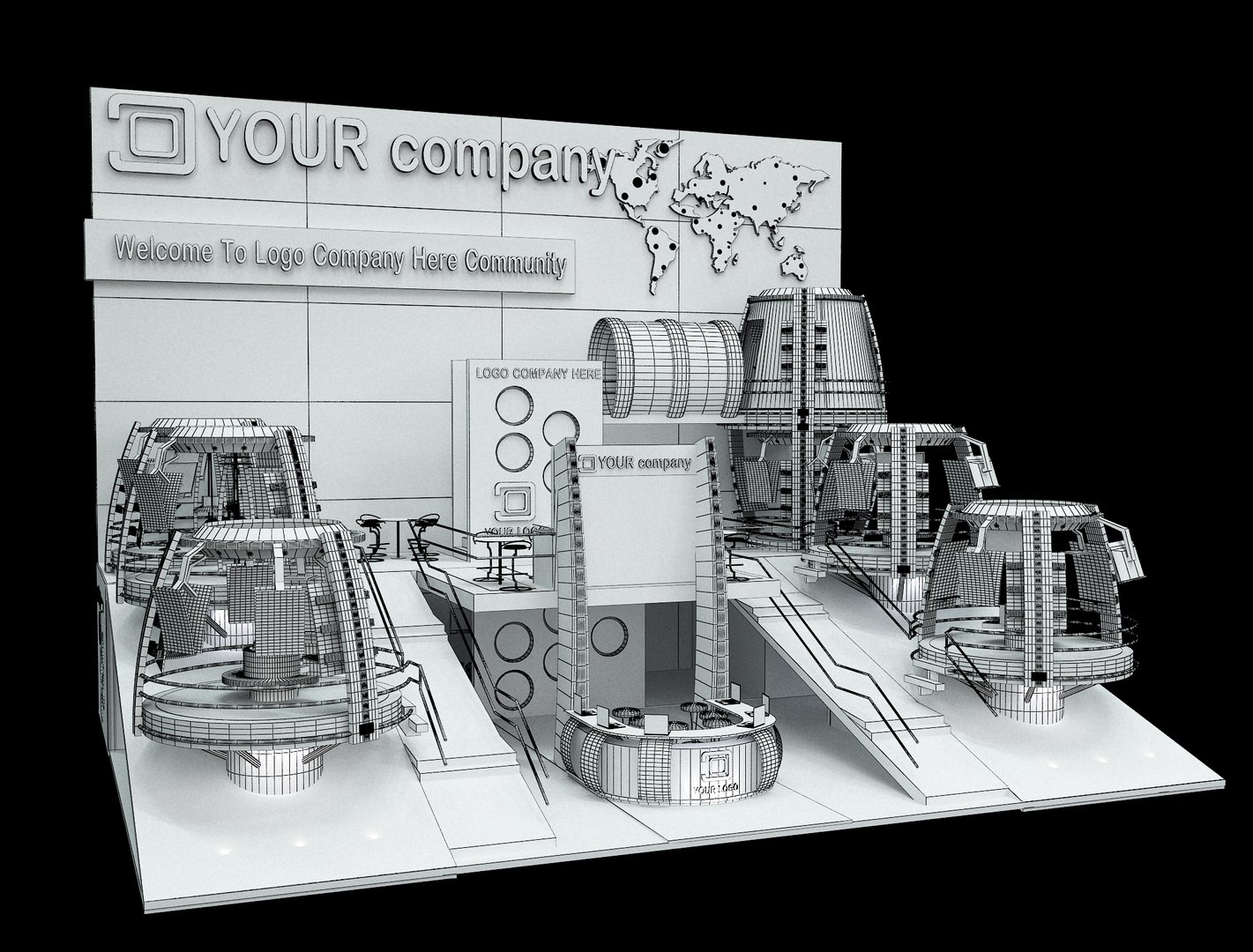 3D Booth Exhibition Stand x1 https://p.turbosquid.com/ts-thumb/Fi/GApBgM/Hx/a70001/jpg/1624832155/1920x1080/fit_q87/481d2ba139c4cfaa31ee94a6cab9789696393678/a70001.jpg