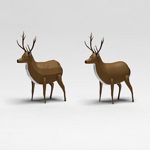 3d deer cartoon