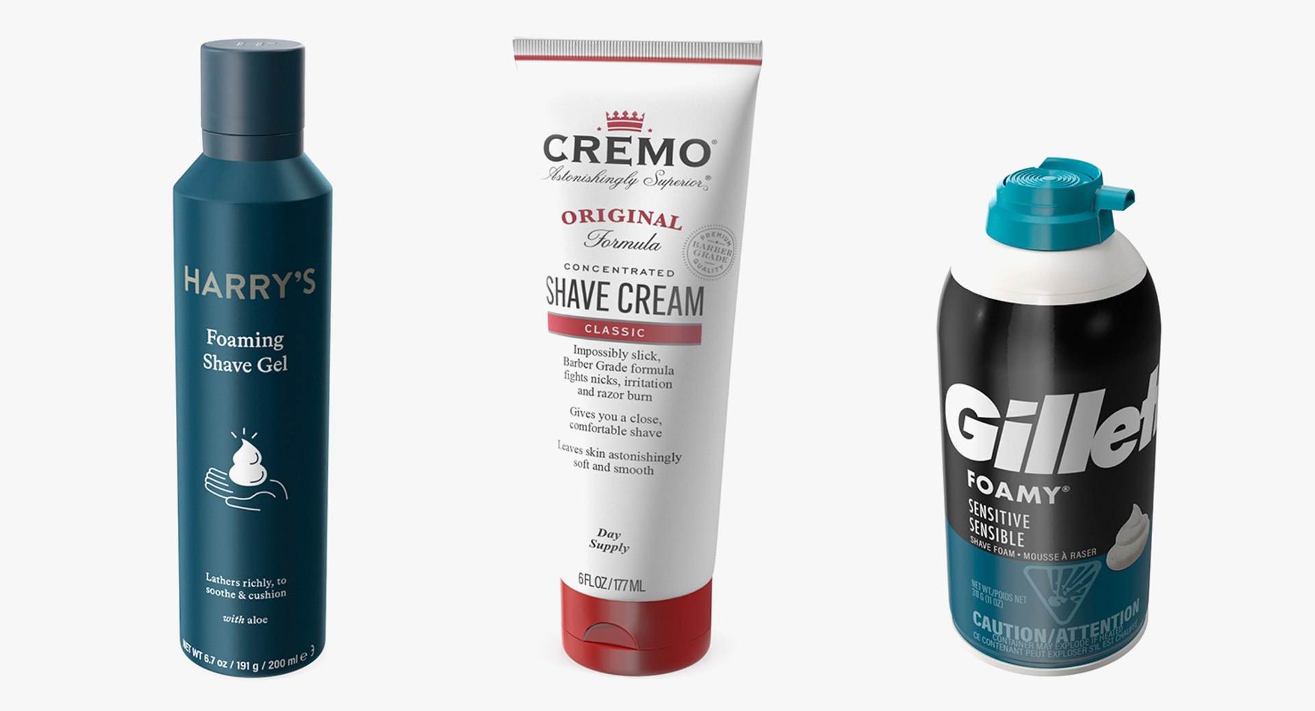 3D model Shaving Creams Collection https://p.turbosquid.com/ts-thumb/Fi/HNk8yg/xy/shavingcreamscollectionmb3dmodel001/jpg/1665948205/1920x1080/fit_q87/e17e143d37eb0354a441916e3dd590272f40505d/shavingcreamscollectionmb3dmodel001.jpg