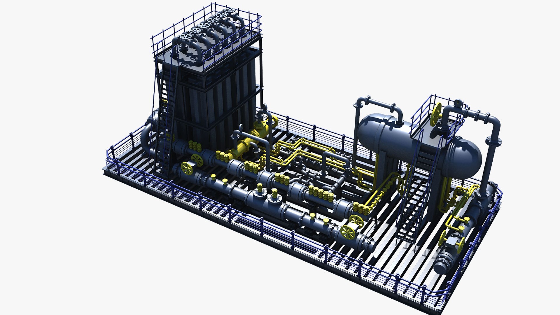 4-Metering Skid Set-02 3D Model - TurboSquid 1964559