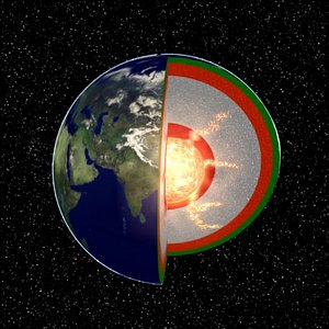 earth core 3d model