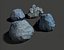 Rock Formation Set 3D