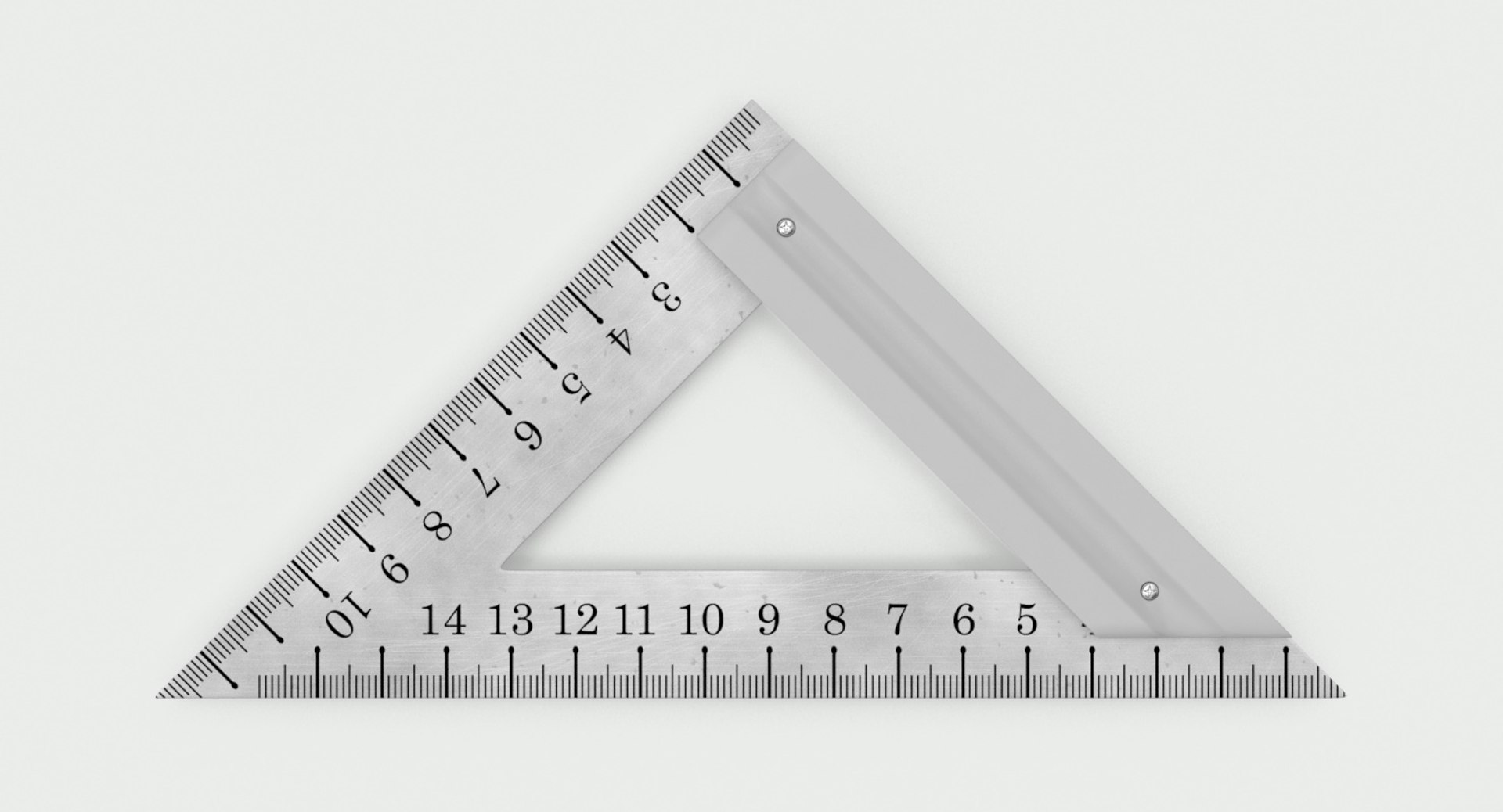 Triangle Ruler 3d Model