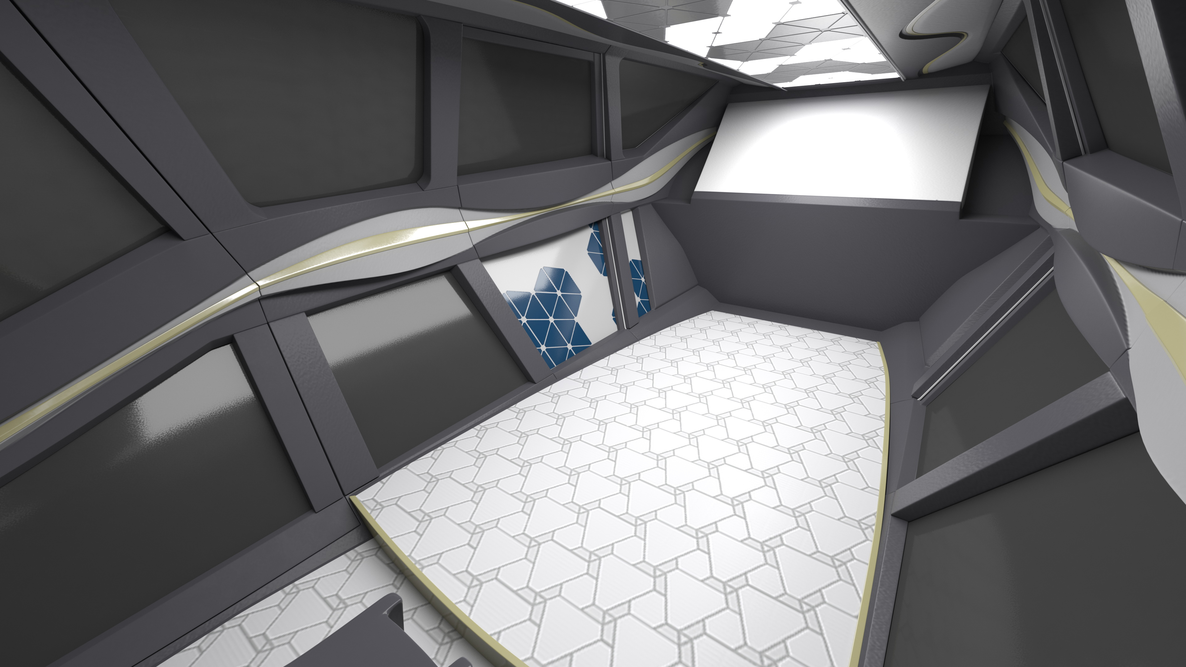 3D Futuristic Helicopter Concept Simple Interior - TurboSquid 1862499