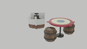 Krusty Krab Chair and Table Pack 3D