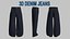 3D Male Denim Jeans