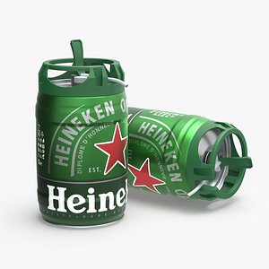 3D Heiniken Beer 5 Liter Barrel