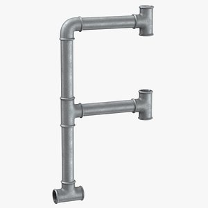 Galvanized Steel Pipe Letter F