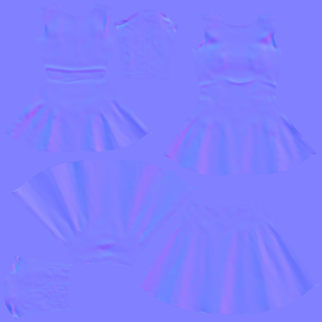 Tiered Skirt Dress Model TurboSquid 1870438