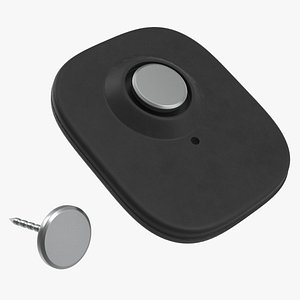 Hard Clothing Security Tag 3D model