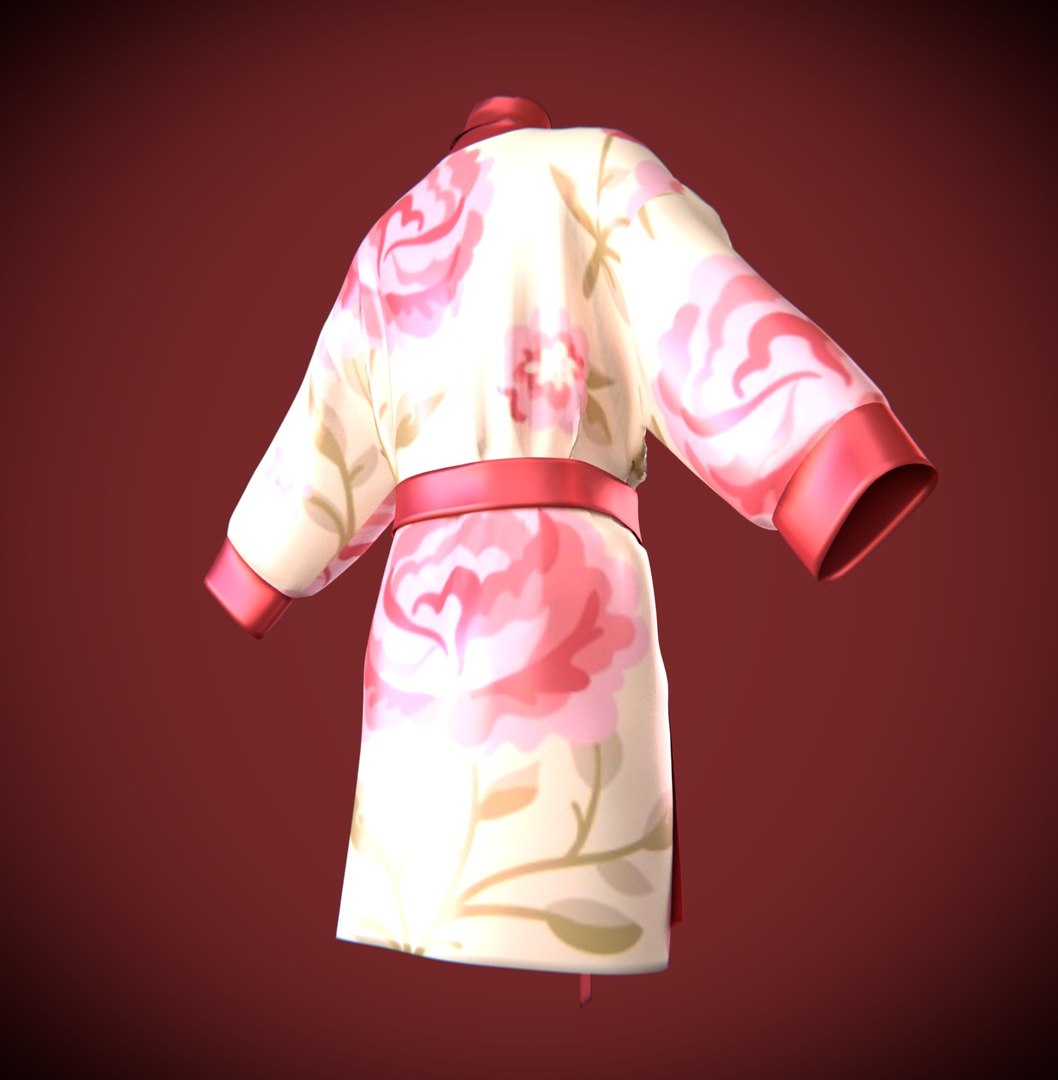 3D Silk Bath Robe Model - TurboSquid 1395280