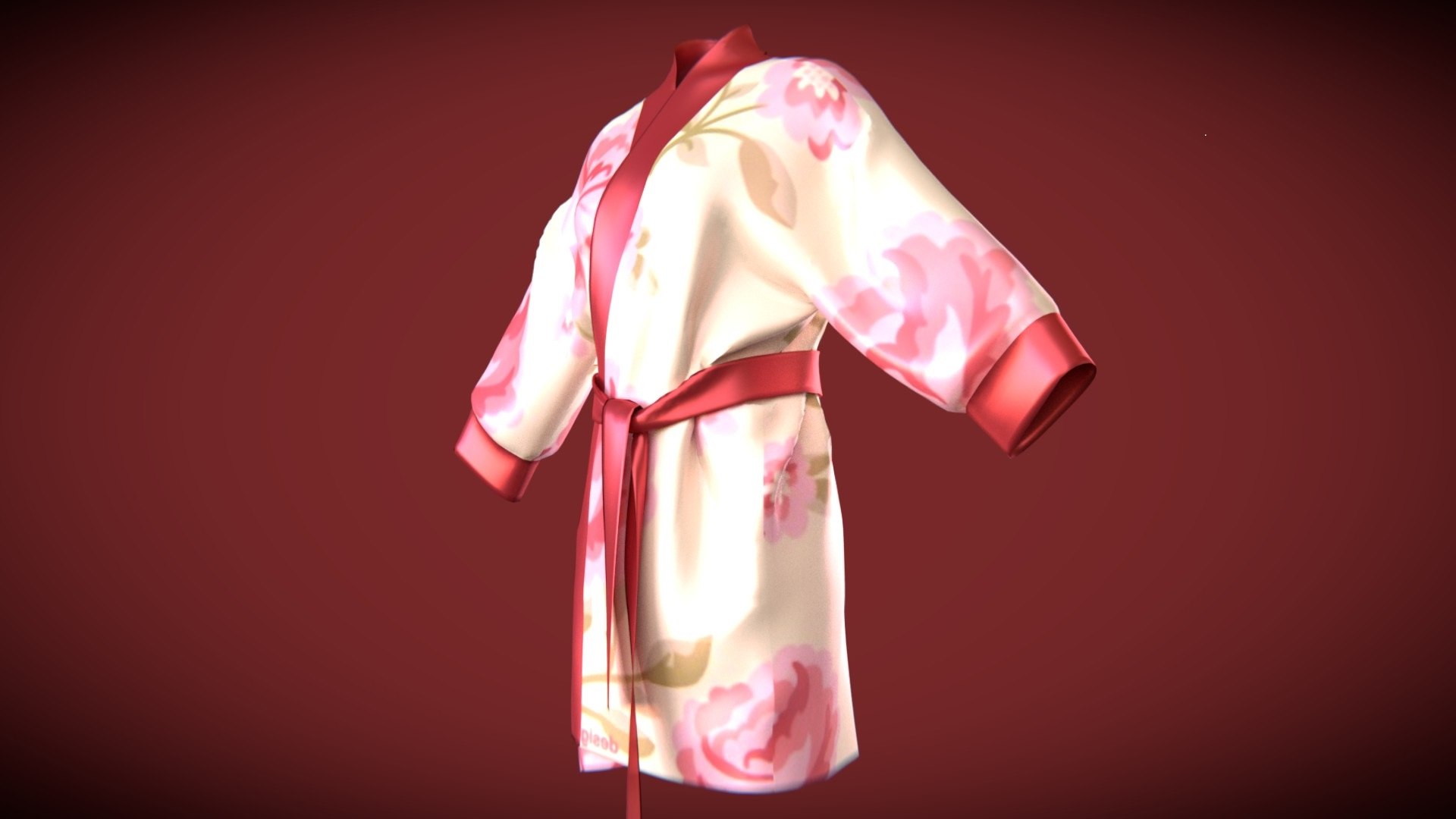 3D Silk Bath Robe Model - TurboSquid 1395280